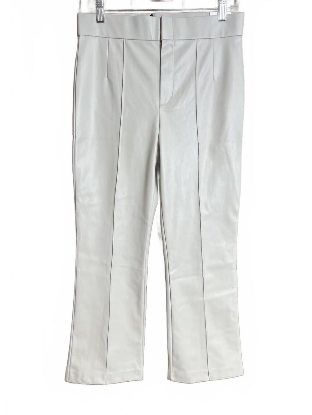 Zara NWT faux leather cropped pants large